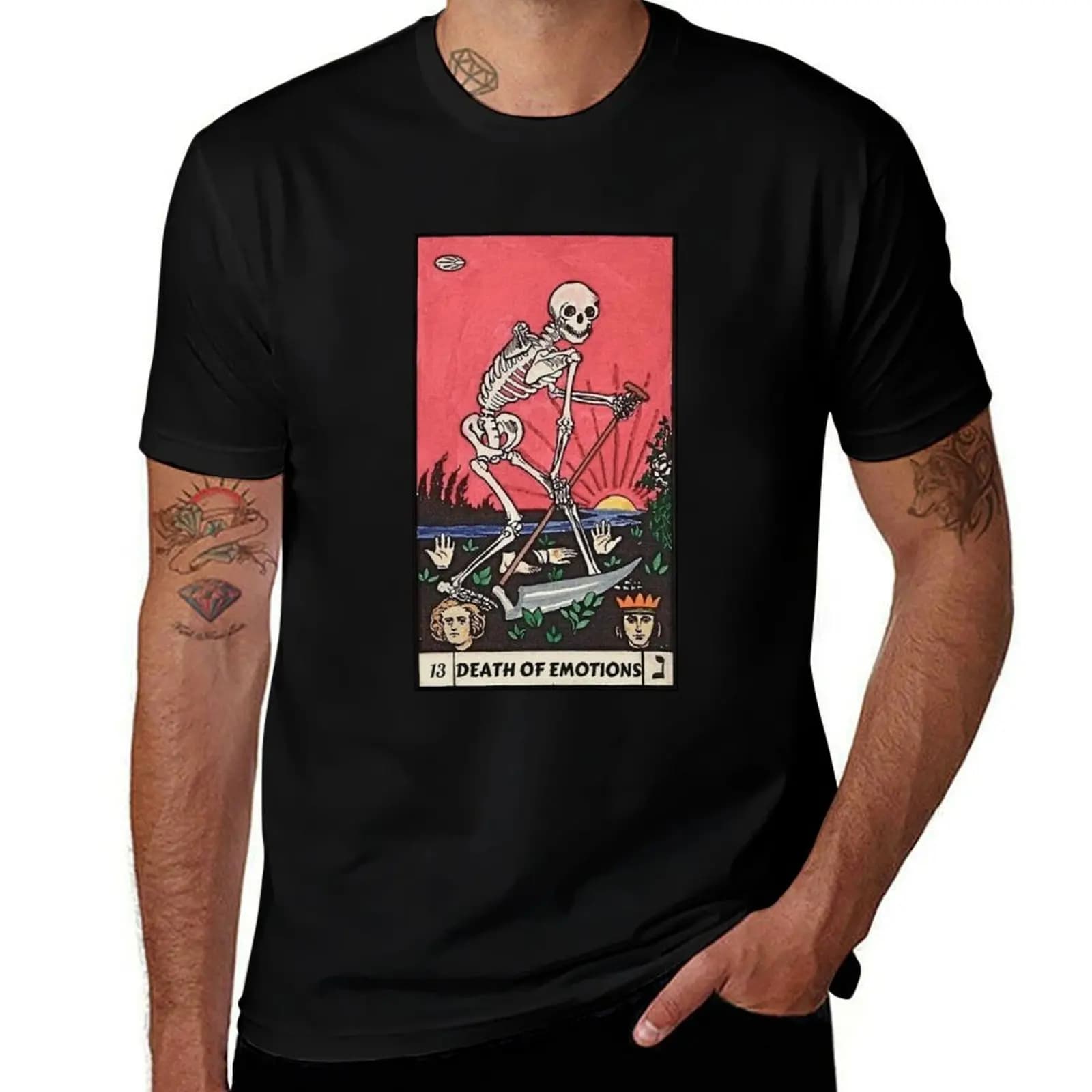 Tarot Card - Death Of Emotions T-shirt da lavoro a maniche corte