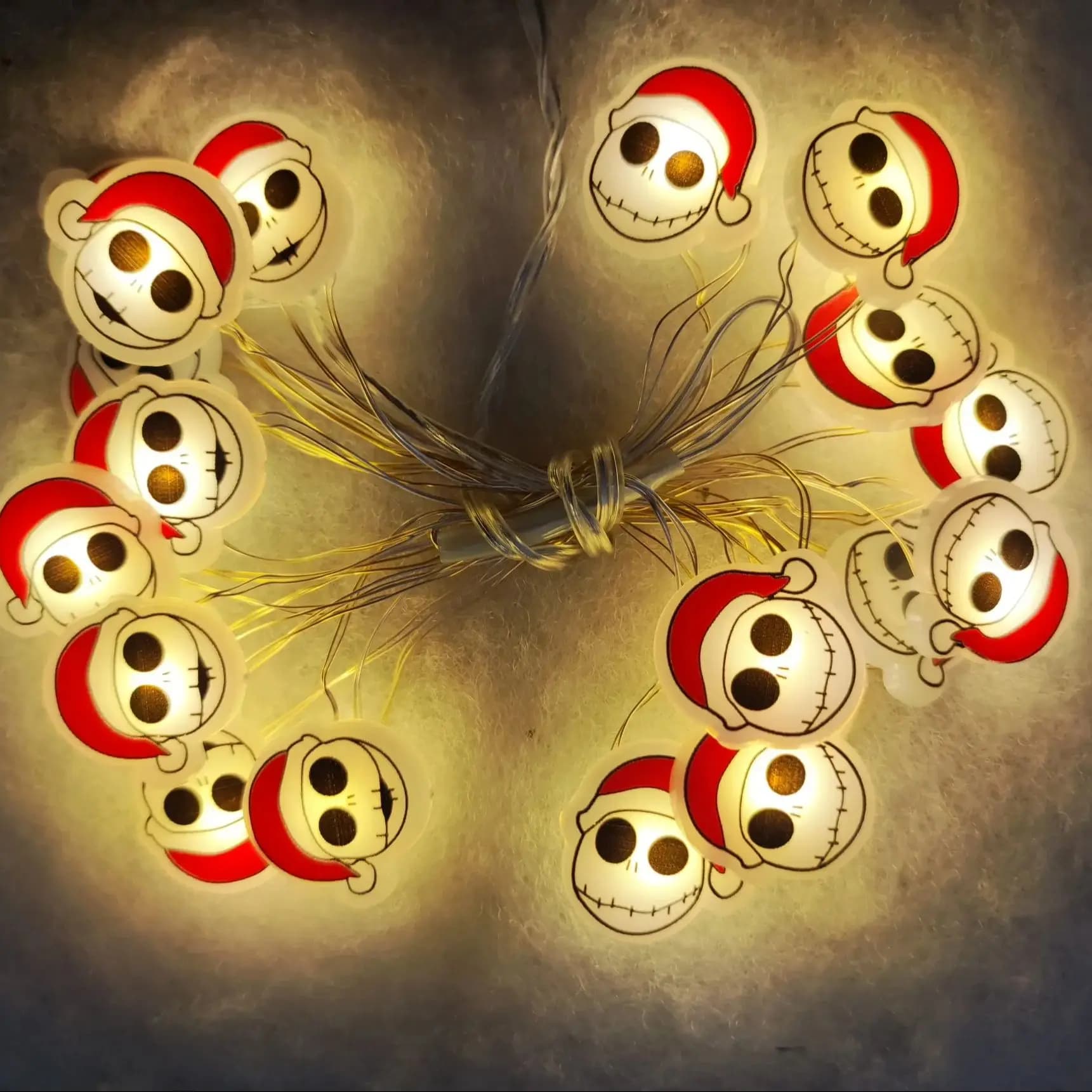 Luci a corda in filo di rame da 20 LED Decorazioni natalizie per esterni Lucine bianche calde alimentate a batteria per la decorazione domestica