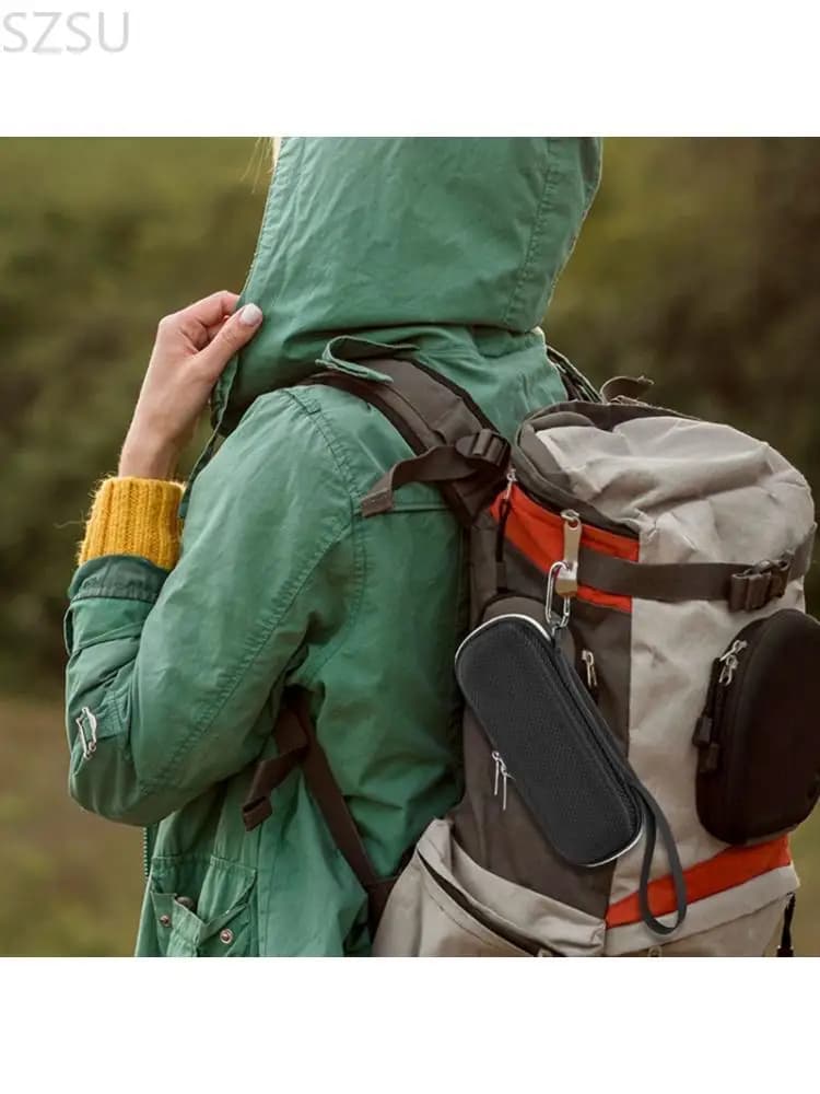 Scatola portaoggetti resistente all'acqua SZSU con tasca interna con cerniera in metallo per alimentazione mobile da 27650 mAh