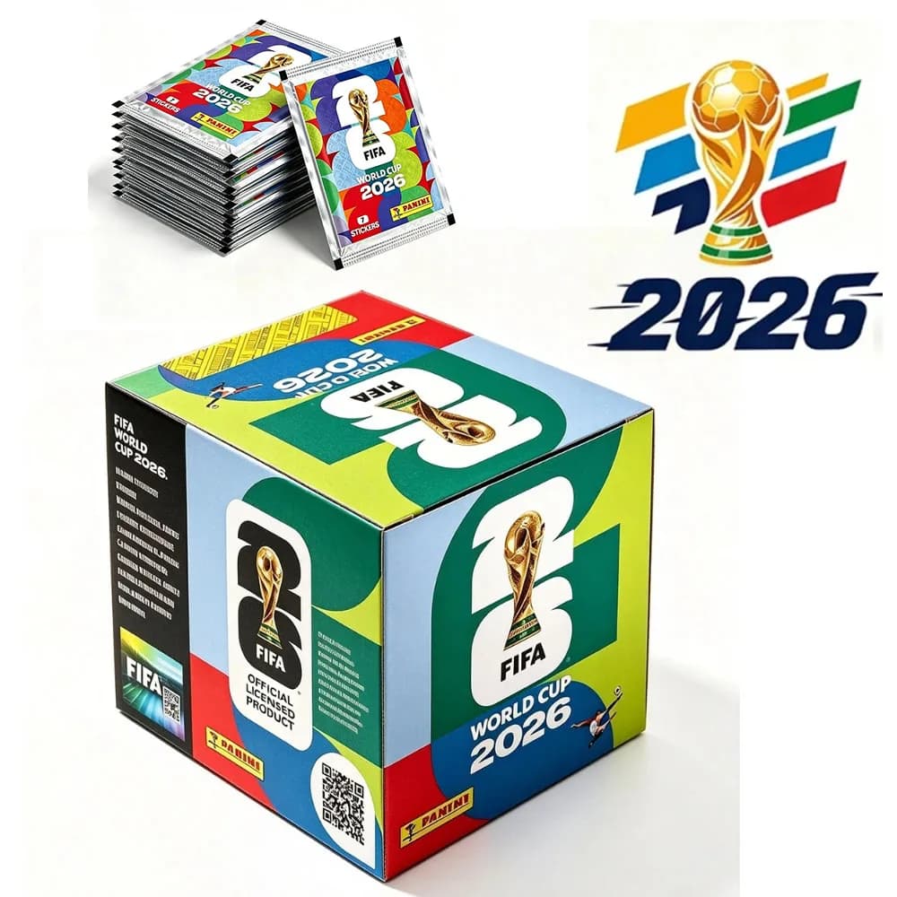 2026 FIFA World Cup Panini Original Stickers International Version, Collection Blind Boxes Football Fan Souvenir Present Gift