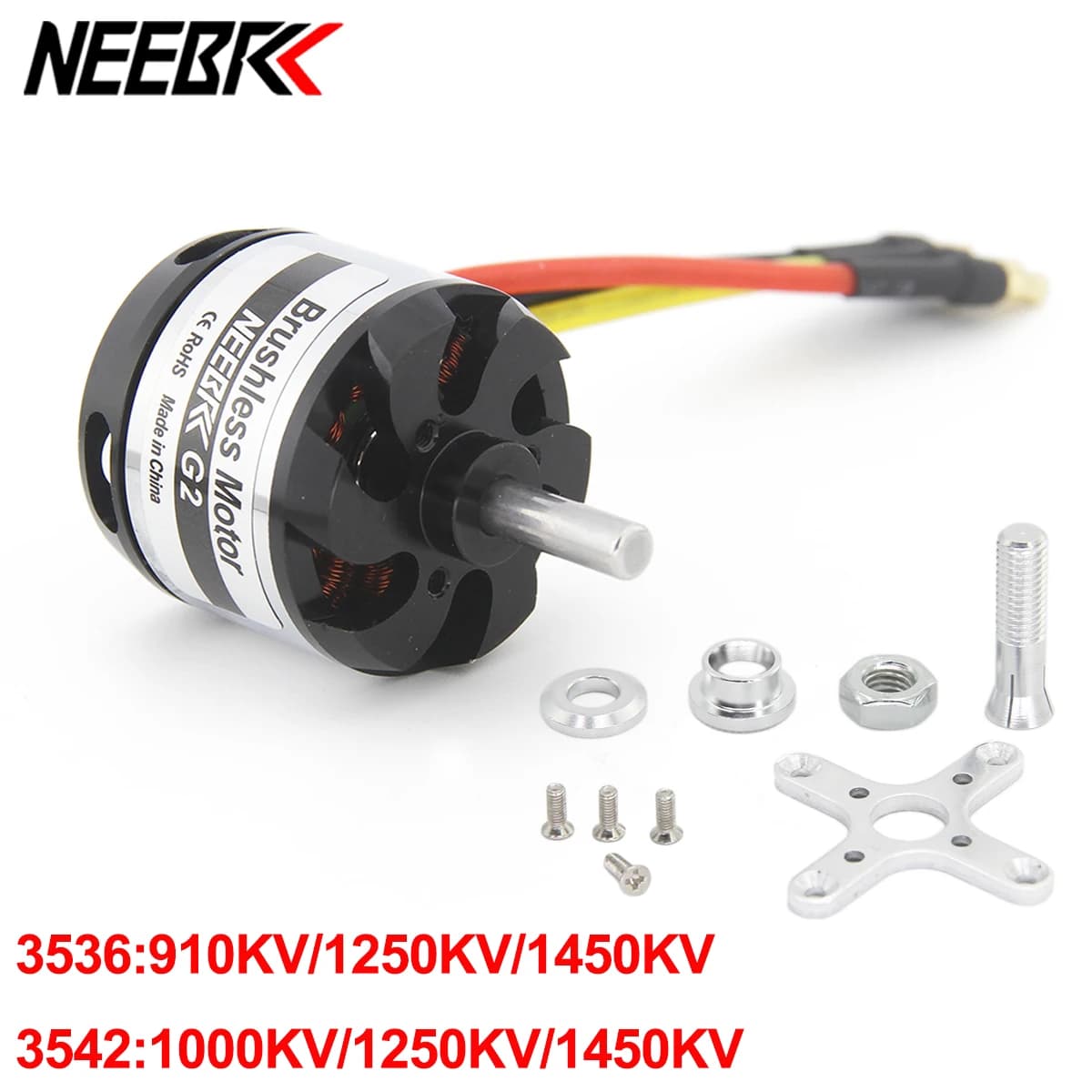 NEEBRC 3536 3542 1250KV 1450KV Outrunner Motore Brushless per RC Aereo ad ala fissa FPV Racing Drone Elicottero Motore Quadcopter
