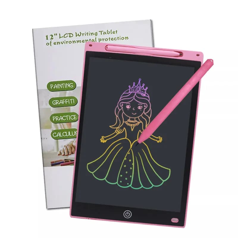 Tavoletta Grafica LCD Digitale per Bambini 8/12 Pollici - Giocattolo Educativo Interattivo per l'Apprendimento dei Bambini