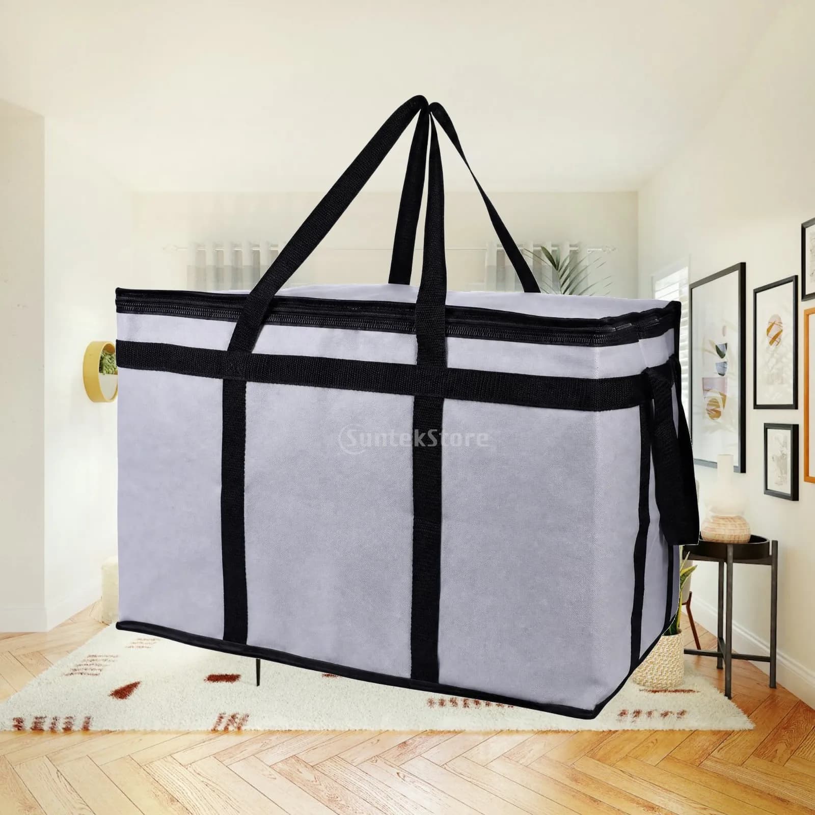 Picnic Container Tote Long-Lasting Insulated Food Bag Meal Prep Carrier Wipe-Clean for Takeaway Delivery, Outdoor Picnics