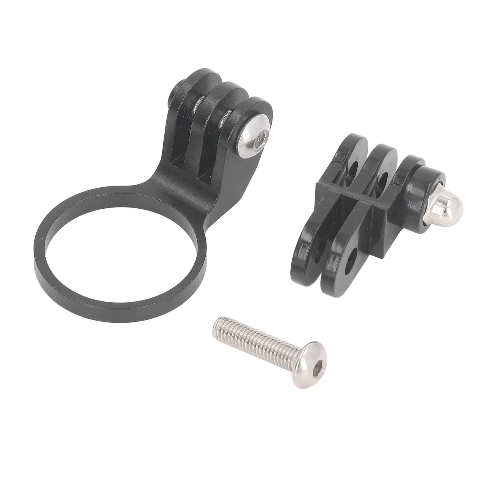 Bike Stem Mount Light Holder Aluminum 28.6mm Polished Angle Adjustable Bicycle Stem Action Camera Mount