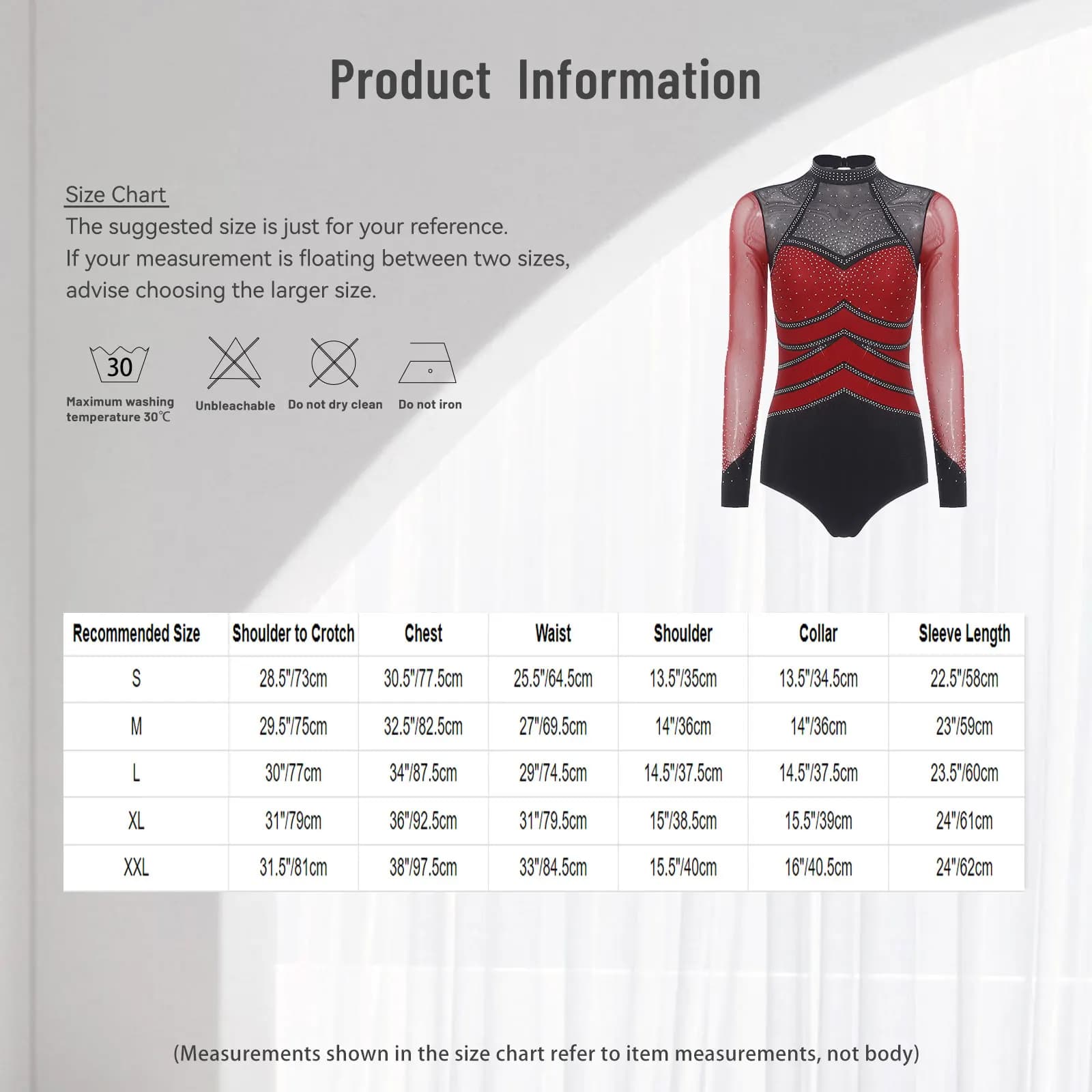 Rhinestone Gymnastics Ballet Leotards for Womens Adult Mesh Long Sleeve Figure Ice Skating Bodysuit Jumpsuit Performance Costume