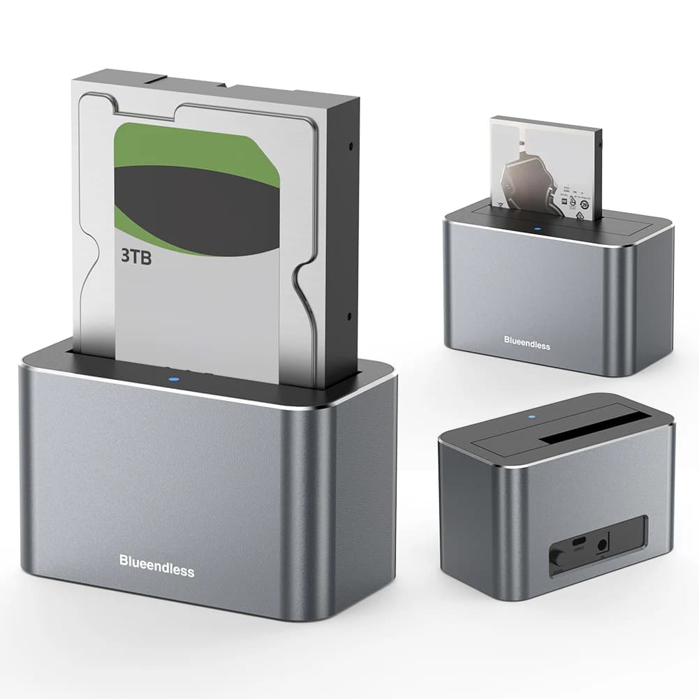 Hard Drive Dock SAS To USB 3.0 Adapter Support Up To 20TB USB External Disk Box Enclosure Case for 2.5/3.5 in SATA/SAS HDD SSD