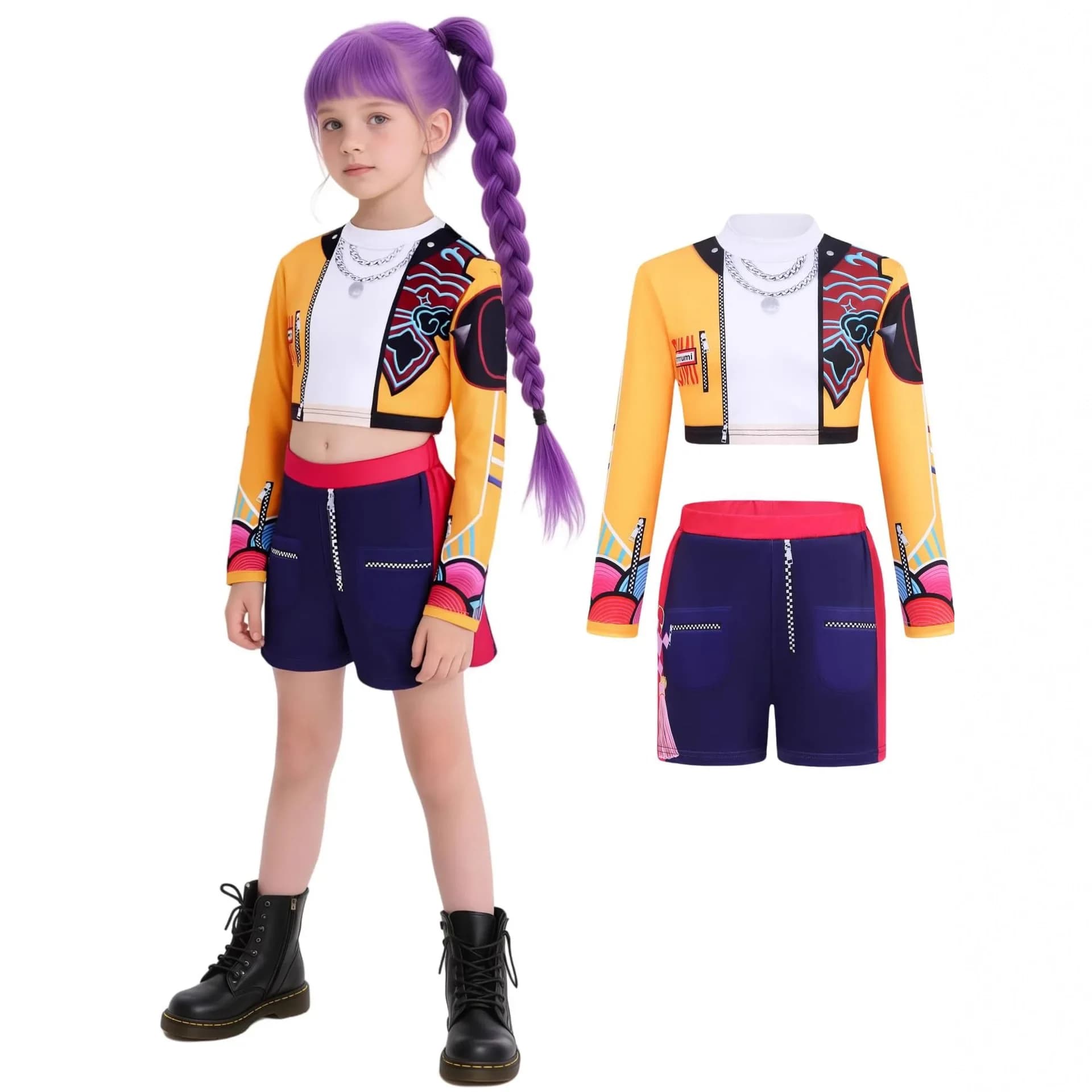 Fantasia Girl Costume Cosplay per bambini Cantante pop Rumi Zoey Mira Set di abbigliamento Festival Abbigliamento per bambini