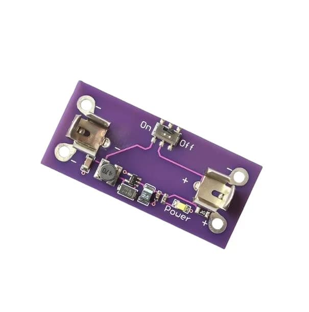 LilyPad Step Up Boost Power Module AAA Battery Converter 1.2 to 5 V for Arduino