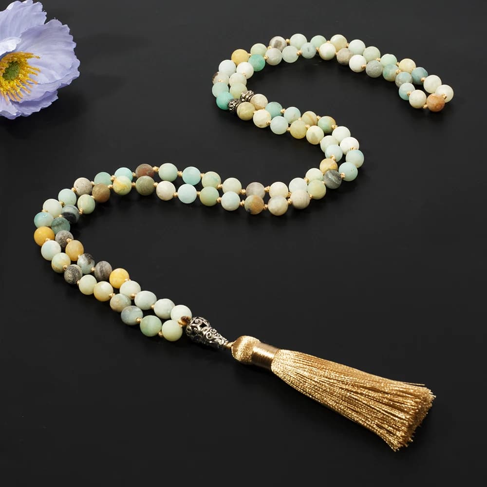 8mm Mattle Amazon Tasbih 99 Beads Misbaha Tasbeeh Sibha 99 Beads Prayer Necklace Jewelry