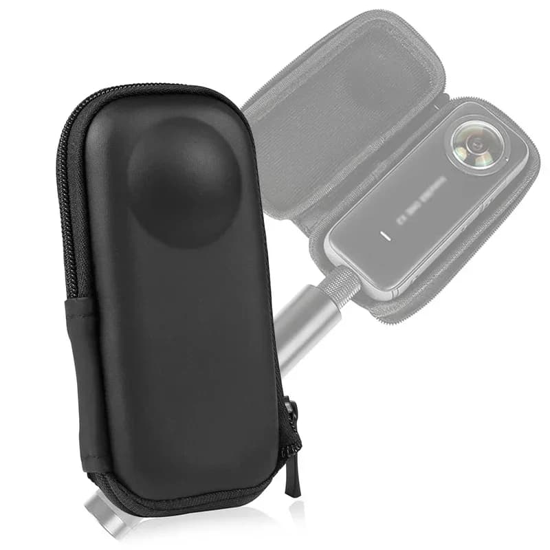 Custodia con cerniera EVA per Insta360 X3 X2 ONE X Action Sport Accessorio di protezione per fotocamera Loophole Progettato per selfie stick