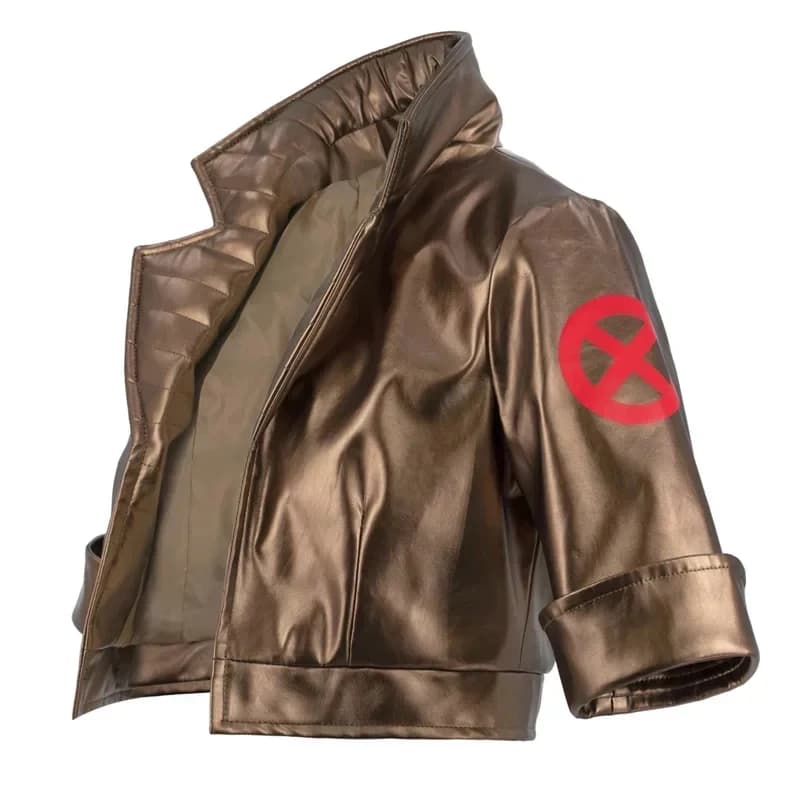 ABC123WENAM Giacca Casual in Pelle PU a Vita Alta da Donna, Stile Anime X-Men Rogue Anna Marie, per Cosplay Cb;6'j,k.9;a