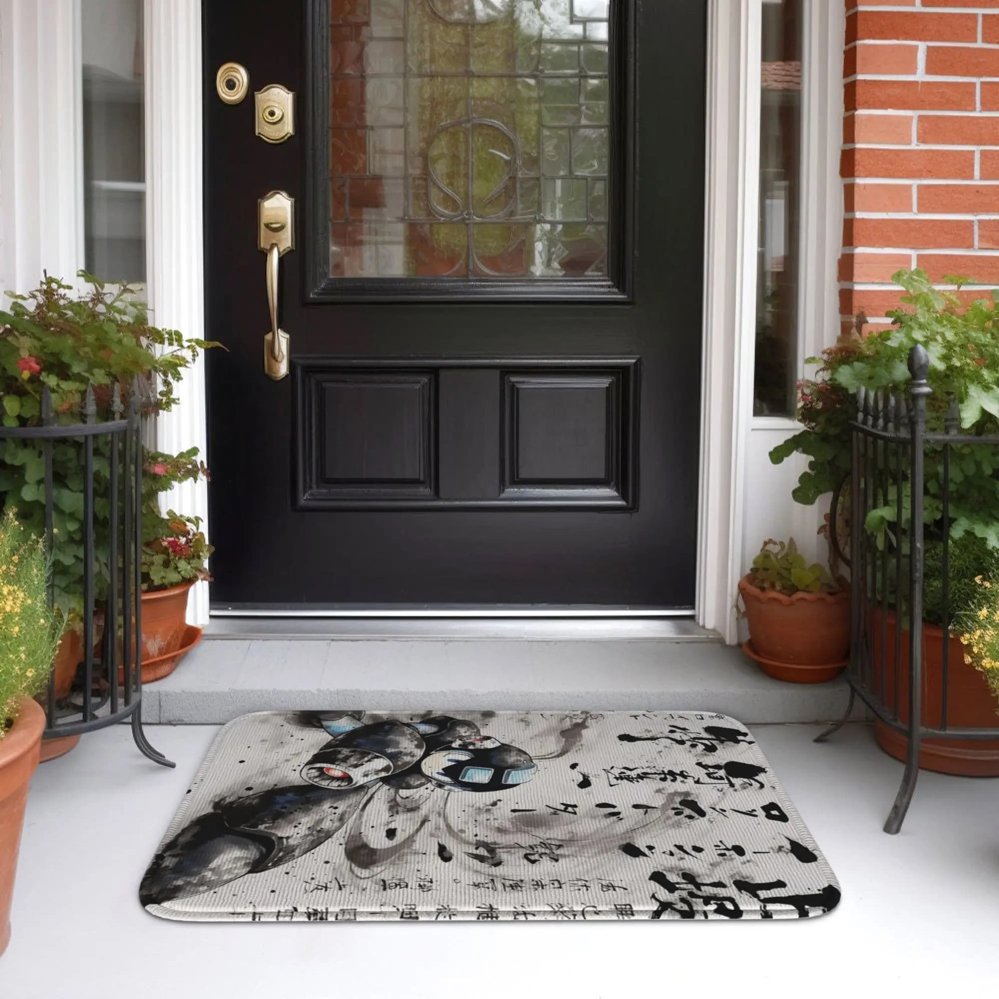 Megaman Sumi e Doormat Tappeto antipolvere per cucina, ingresso, casa, tappetino per bagno