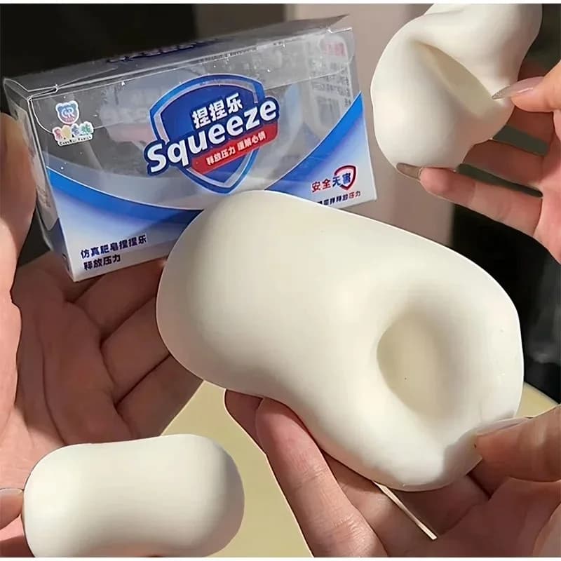 ASMR Crunchy Soap Ball Squishy Stress Ball Filled Soft Squeeze Fidget Toy Anti-Stress Anxiety Relief Hand Decompression Toy