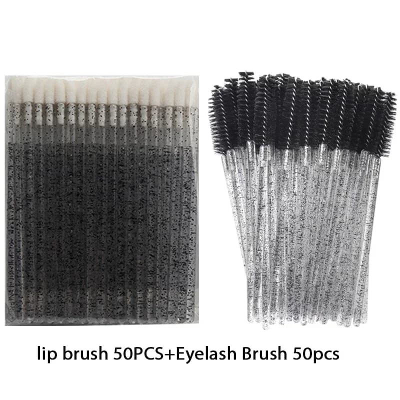 Set di 100 Applicatori Monouso per Mascara e Ciglia vvocci, Pennelli per Labbra, Strumenti per Trucco Occhi e Sopracciglia, Vendita all'Ingrosso