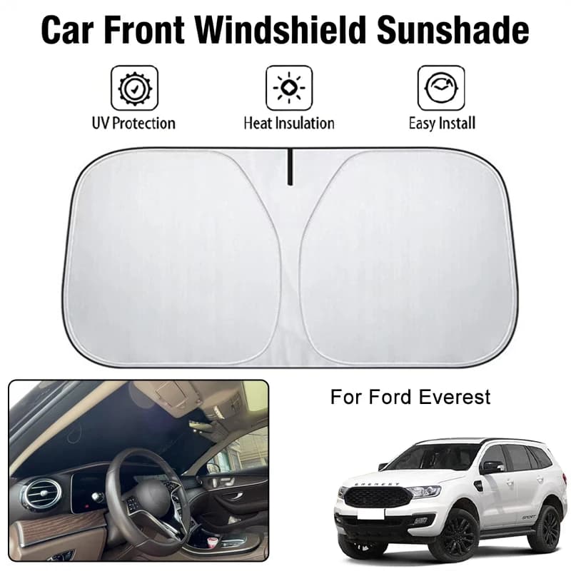 Parasole per parabrezza anteriore per Ford Everest, protezione UV, isolamento termico, accessori per la protezione solare degli interni dell'auto