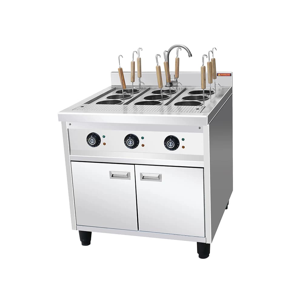 Grande bollitore elettrico commerciale per pasta, macchina automatica per la cottura di pasta per cucine, ristoranti e hotel
