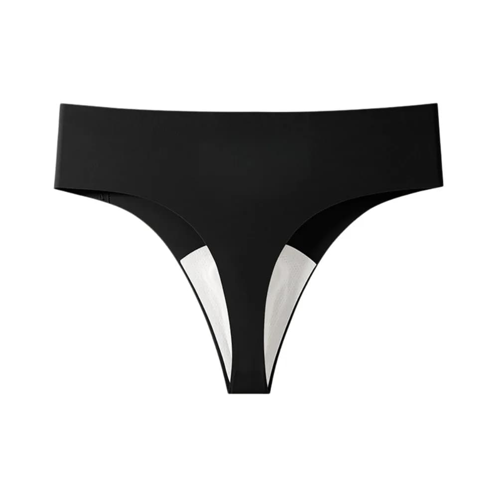 Slip T-back Senza Cuciture Invisibili Anti-imbarazzo a Vita Media per Yoga, Sport, Fitness e Corsa, con Effetto Push-up sui Glutei