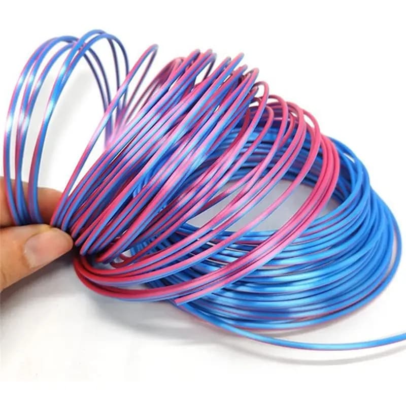 (B63C) Filamento PLA Seta Bicolore 1KG 1.75mm per Stampa 3D, Materiale di Consumo per Stampanti 3D