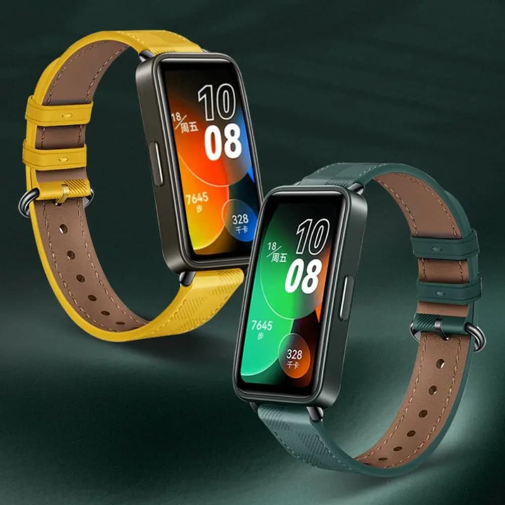 Nuovo cinturino per orologio in pelle PU cinturino accessori cinturino fibbia braccialetto morbido per Huawei Band 8 Smart Watch