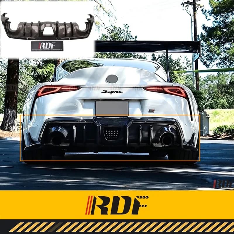 Suitable for Toyota Supra A90 A91 Modify Parts ADR Carbon Fiber Rear Lip Tail Lip Spoiler Rear Bumper Diffuser Lip Apron Trims