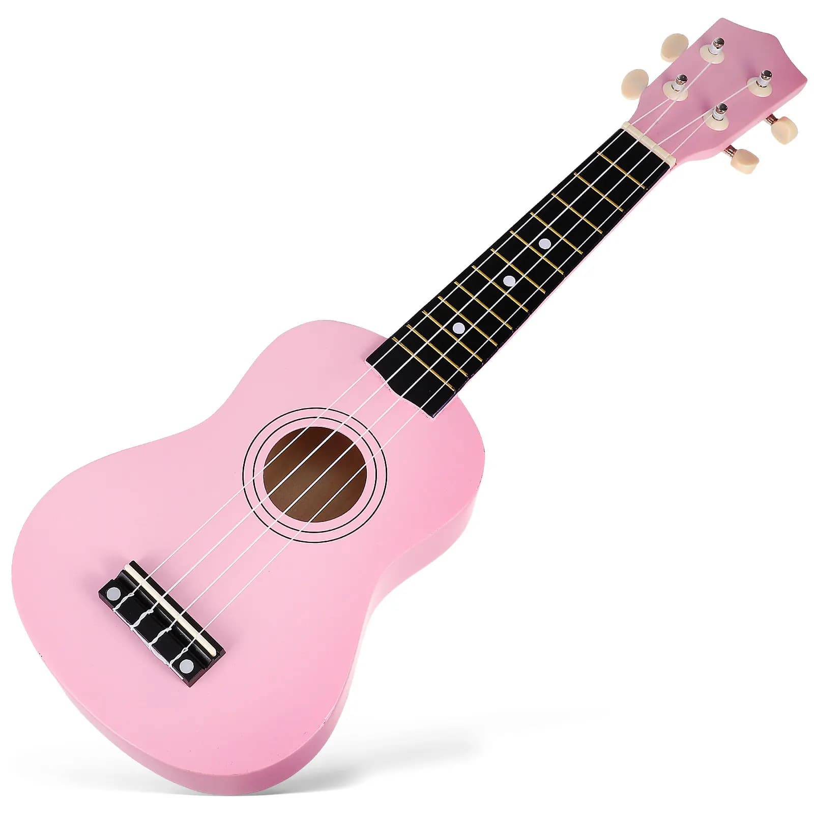 Ukulele Soprano da 21 Pollici per Principianti, Bambini e Adulti, Leggero, Suono Nitido, Facile da Suonare, Set Completo