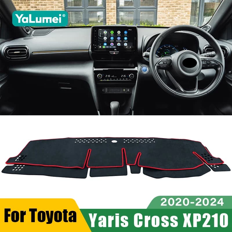Per Toyota Yaris Cross XP210 2020 2021 2022 2023 2024 Tappetino Antiscivolo per Cruscotto Auto, Copertura Parasole per Strumentazione, Accessori