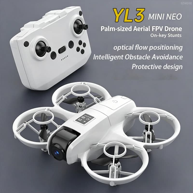 Mini Quadricottero 2026 con Schermo, Fotografia Aerea, Doppia Fotocamera HD, Pieghevole, Flip 3D, Controllo App, Drone con Flusso Ottico