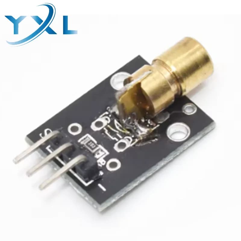 Smart Electronics New KY-008 3pin 650nm Red Laser Transmitter Dot Diode Copper Head Module for Arduino AVR PIC DIY