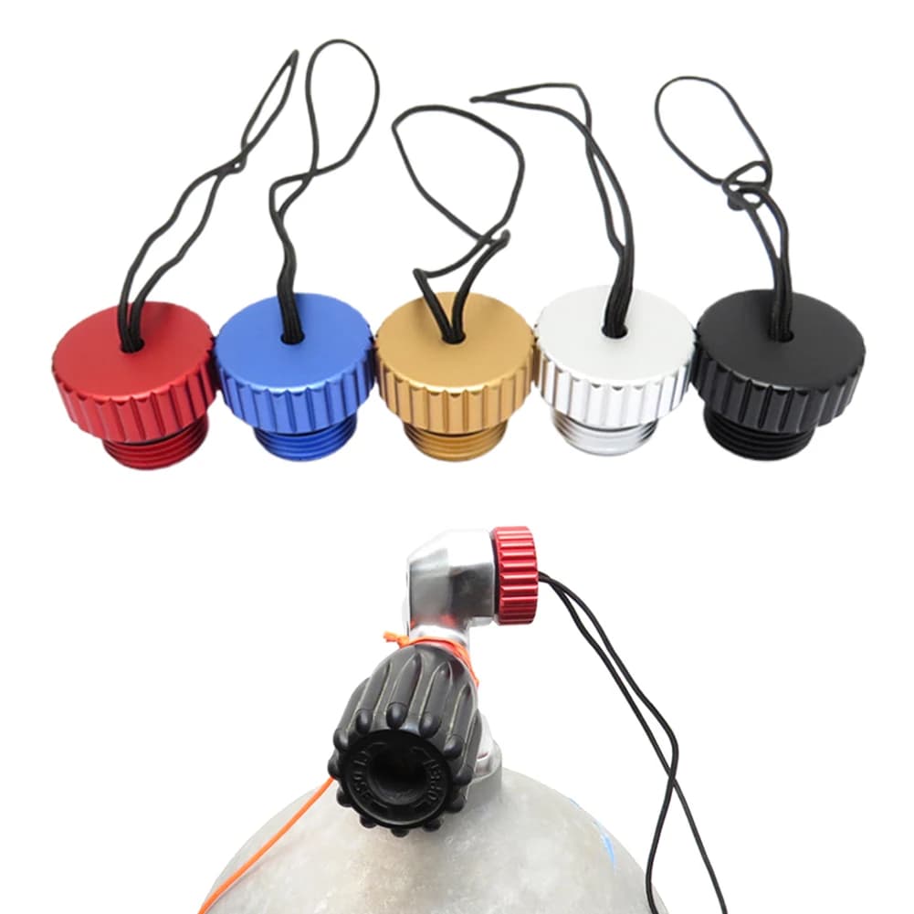 1PC Scuba Diving DIN Valvola del serbatoio Coperchio filettato Tappo di protezione del regolatore Accessori per il nuoto del serbatoio subacqueo leggero