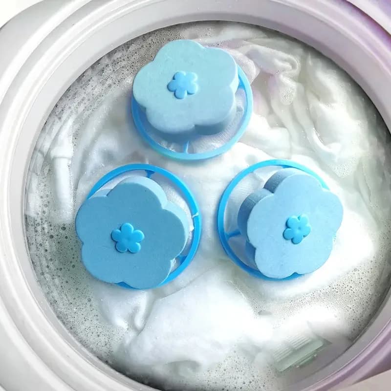 Hair removal machine, washing machine with floating filter bag, reusable laundry ball, clothes, hair cleaning tool, cat hair