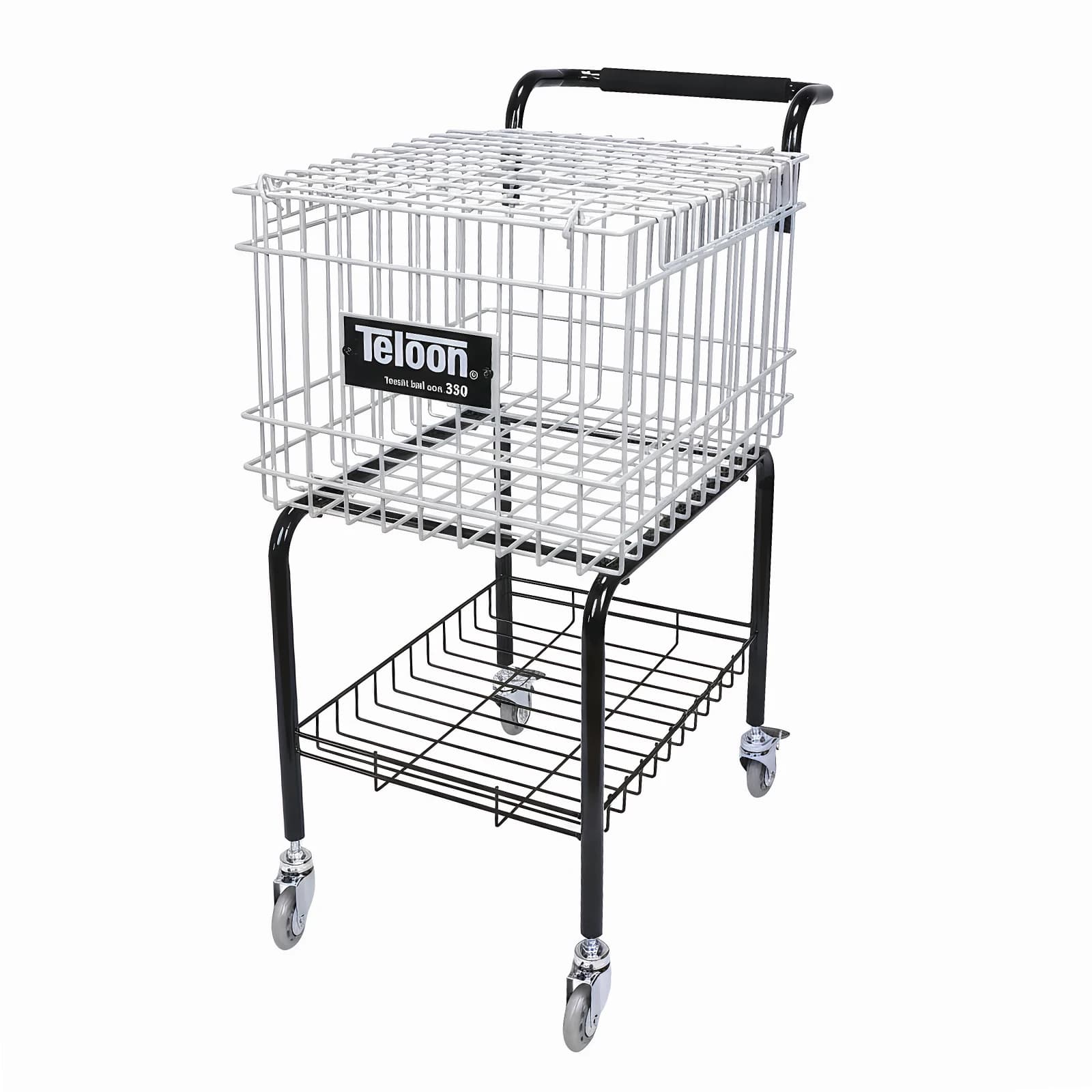 Carrello Portapalle da Tennis Mobile per Allenamento, Contiene 350 Palline, Facile da Caricare, Carrello Portapalle in Acciaio Portatile per Tennis/Pickleball/Baseball/Softball