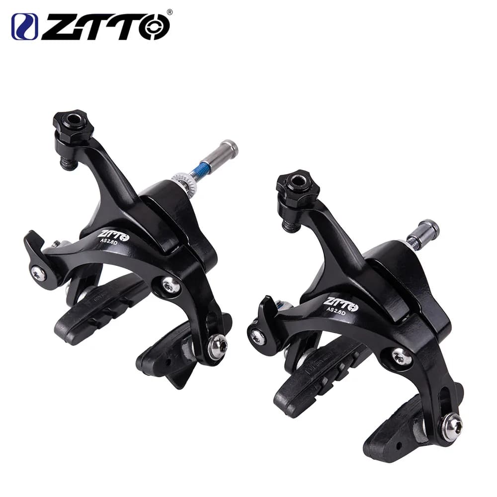 ZTTO Bici da strada Pinze a doppio perno Freni per biciclette Bici da corsa Pieghevole Anteriore Posteriore Lato Tirare Pinza Cerchione Pinza V Freno con pastiglie