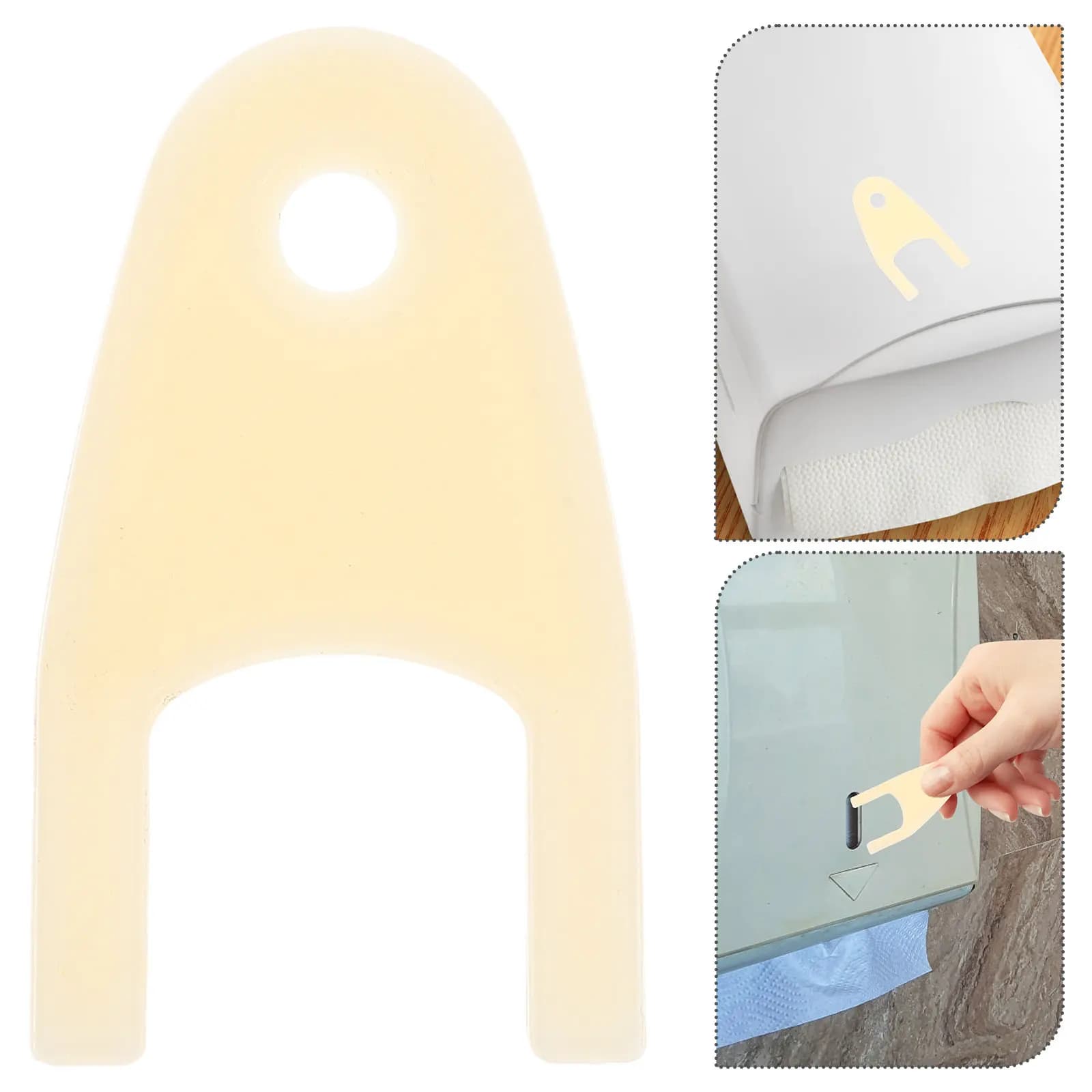 Moon Shape Toilet Paper Dispenser Key for Tissue Storage Case Paper Towel Holder Hand Towel Dispenser Commercial Bathroom