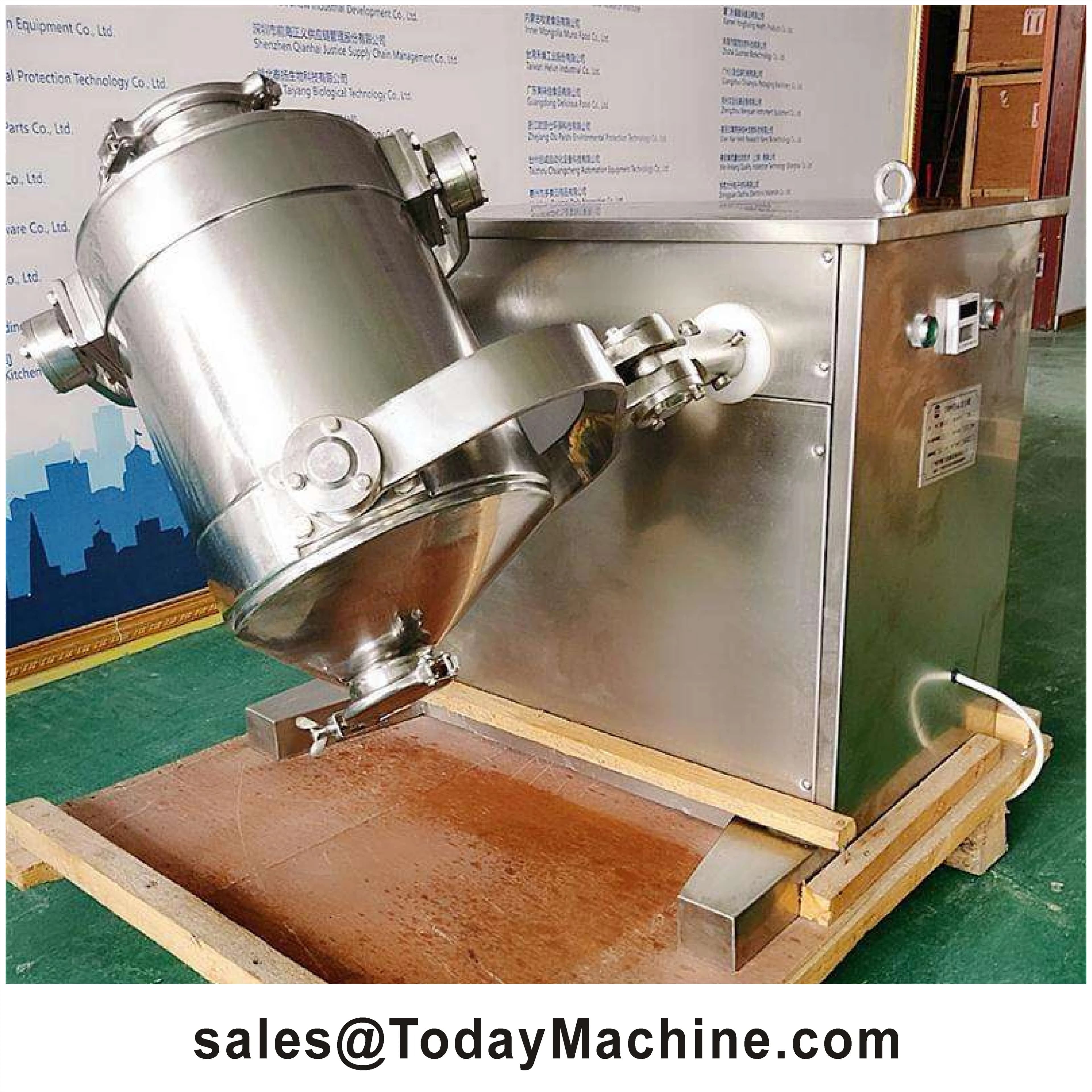 Miscelatore 3D con Tamburo Rotante da 10L, 20L, 30L, Macchina Miscelatrice per Polveri da Laboratorio, Macchina per Miscelazione a Movimento 3D