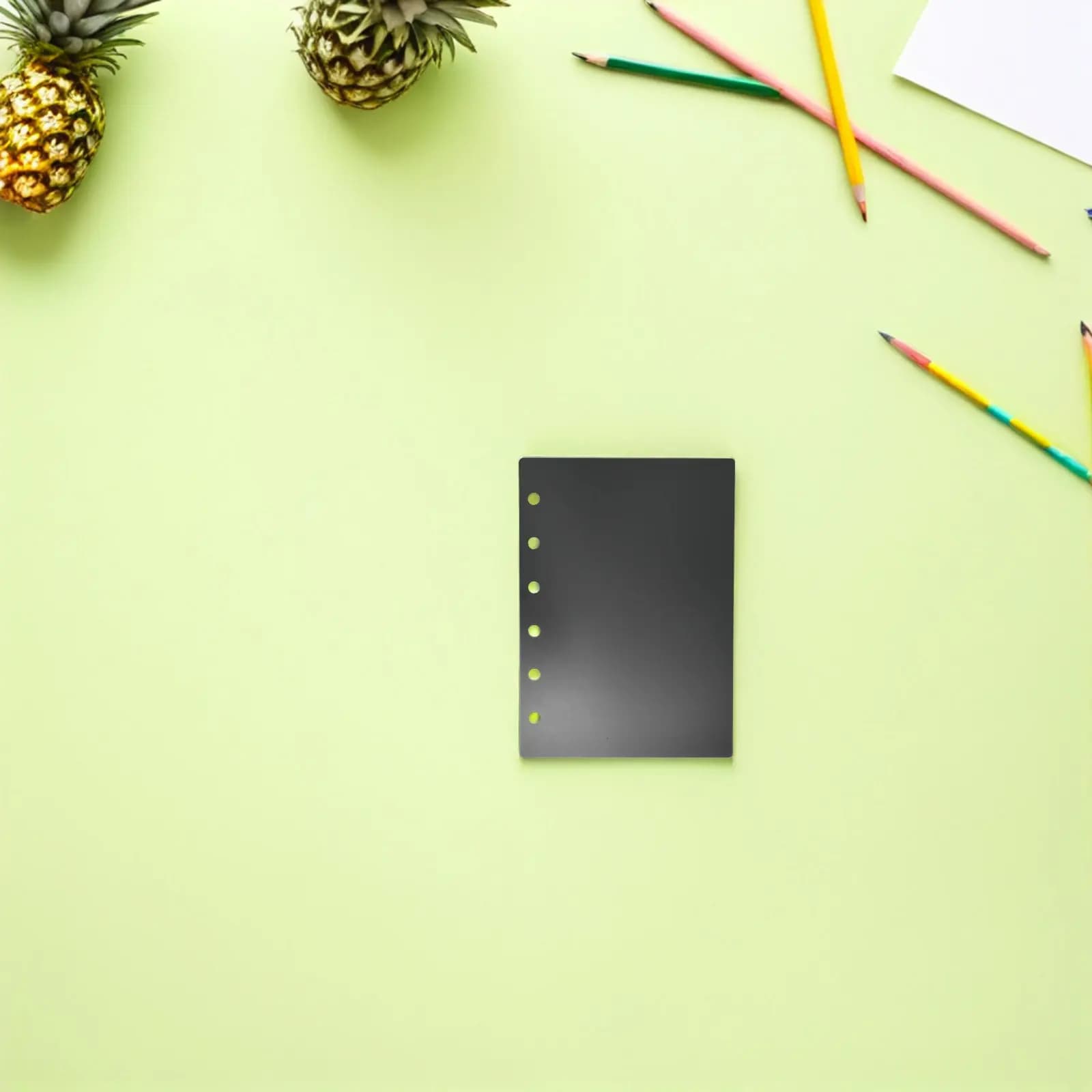 2 Pezzi Copertina per Raccoglitore A7 in Acrilico 5.1x3.6 pollici, Guscio per Quaderno a Fogli Mobili a 6 Anelli, Protezione Riutilizzabile per Planner, Organizer per Budget, Uso Domestico