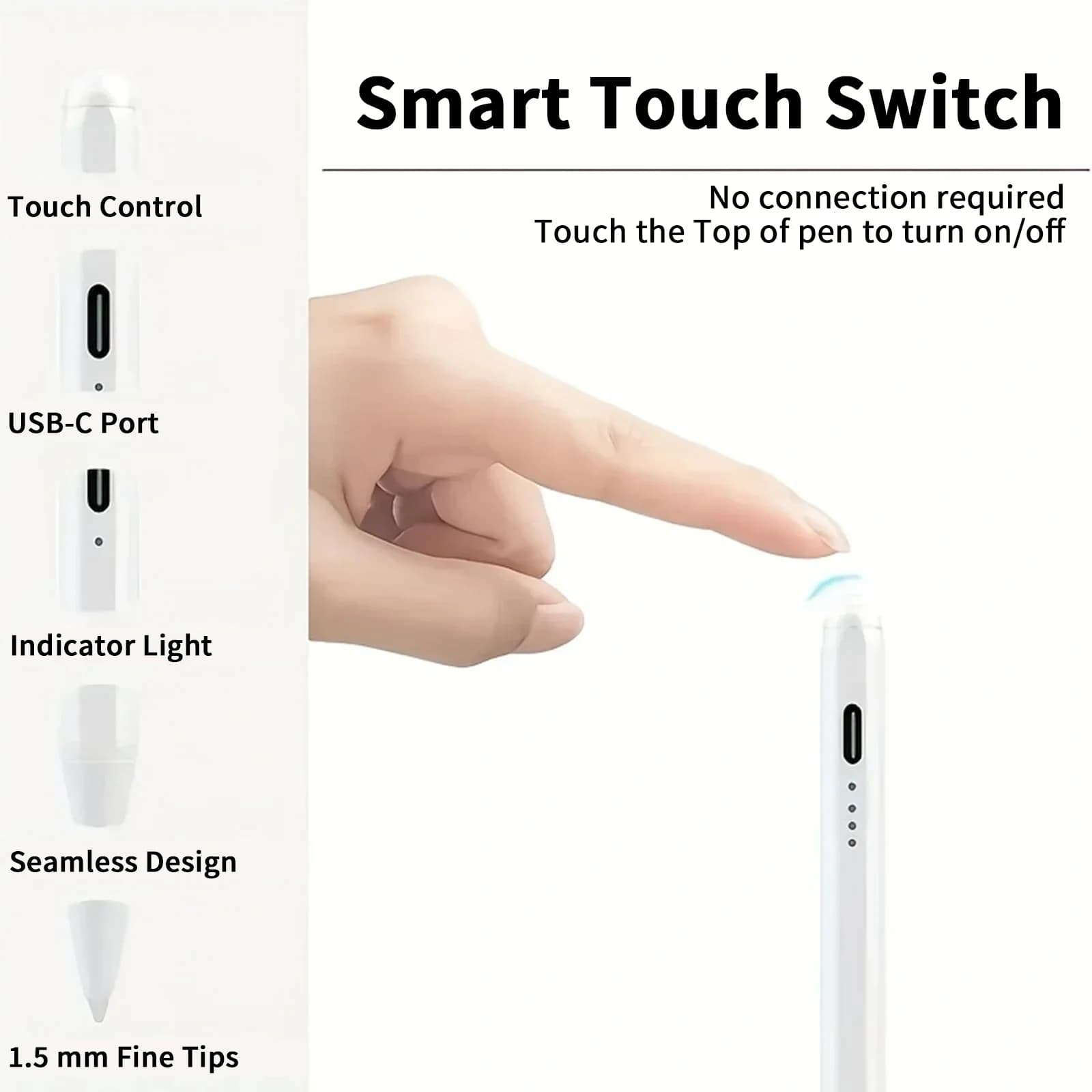 Penna stilo universale per Android IOS Penna capacitiva touch screen per iPad per Apple Penna da disegno a matita per telefono Huawei Xiaomi