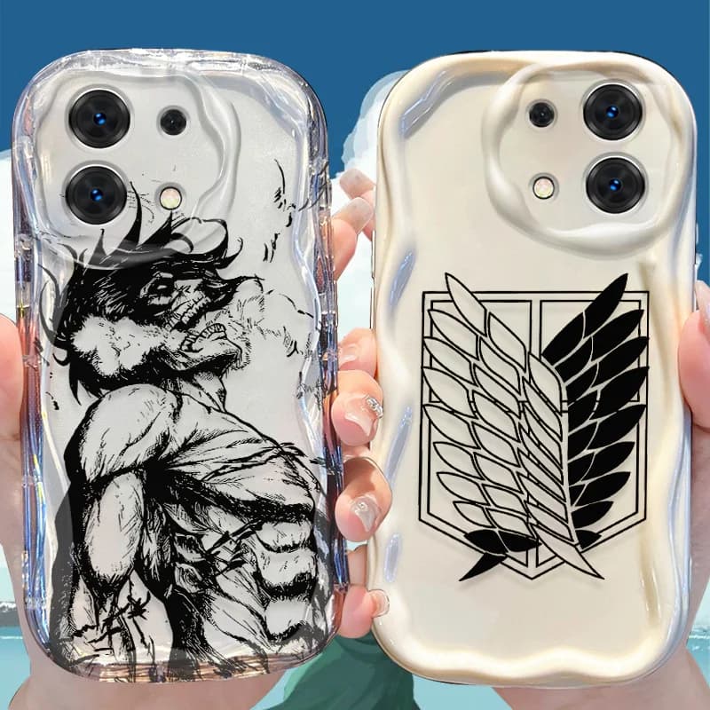 Cover Morbida Illustrazione Attack on Titan per Xiaomi Redmi Note 15 14 13 12 Pro Plus 5G 15C 14C 13C 11 10 Pro 10S 4G A1 A2