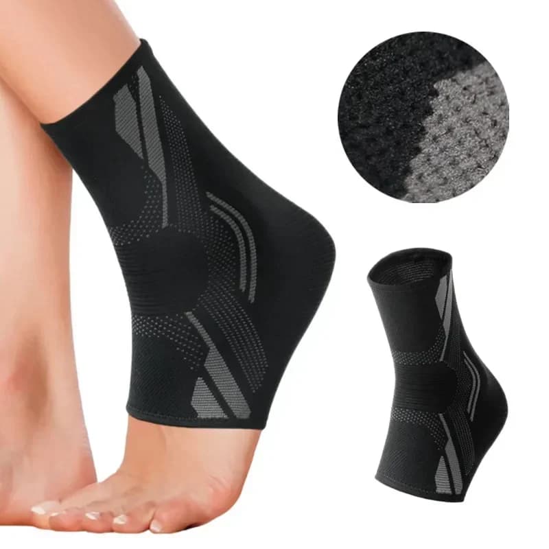 1pc supporto per caviglia sportivo compressione protezione per caviglia in nylon elastico lavorato a maglia traspirante Bootabll tutore protettivo per caviglia da basket