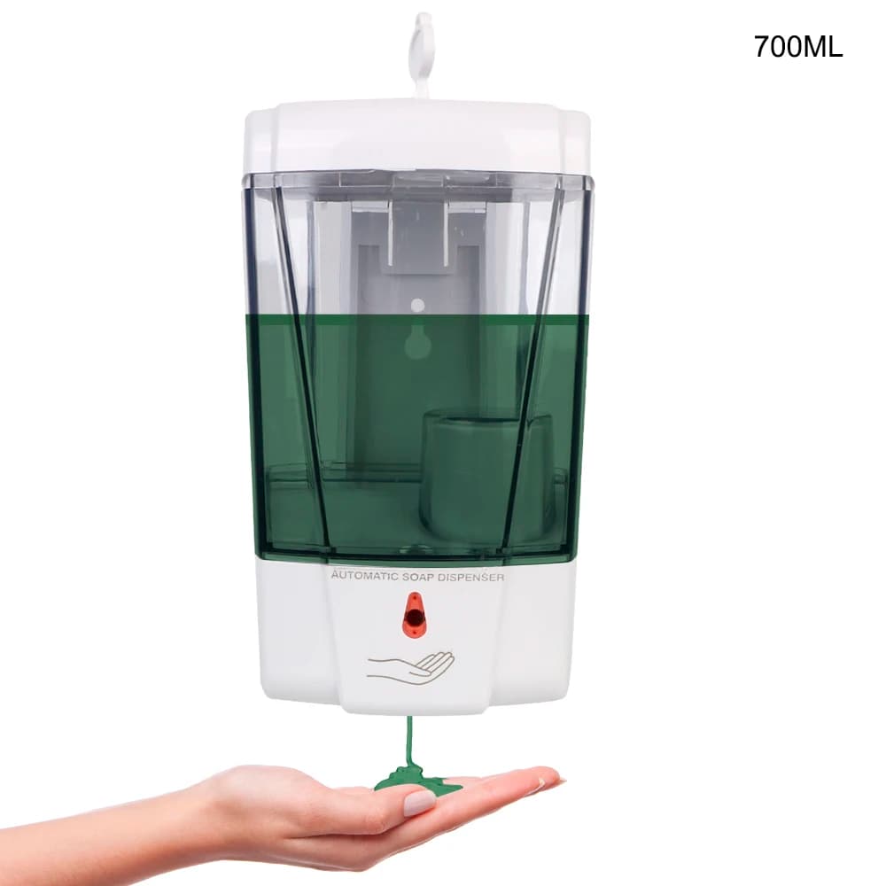 Per cucina bagno distributore automatico di sapone con sensore IR montaggio a parete pompa per lozione senza contatto da 700ml liquido Touchless