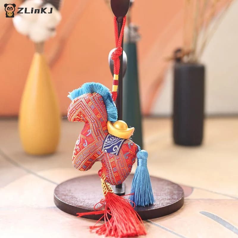 ▶ 1 Pezzo 10/15cm Simpatico Mini Cavallo Peluche Portachiavi Ciondolo Cartone Animato Animale Simulato Peluche Cavallo Giocattolo Decorazione Borsa