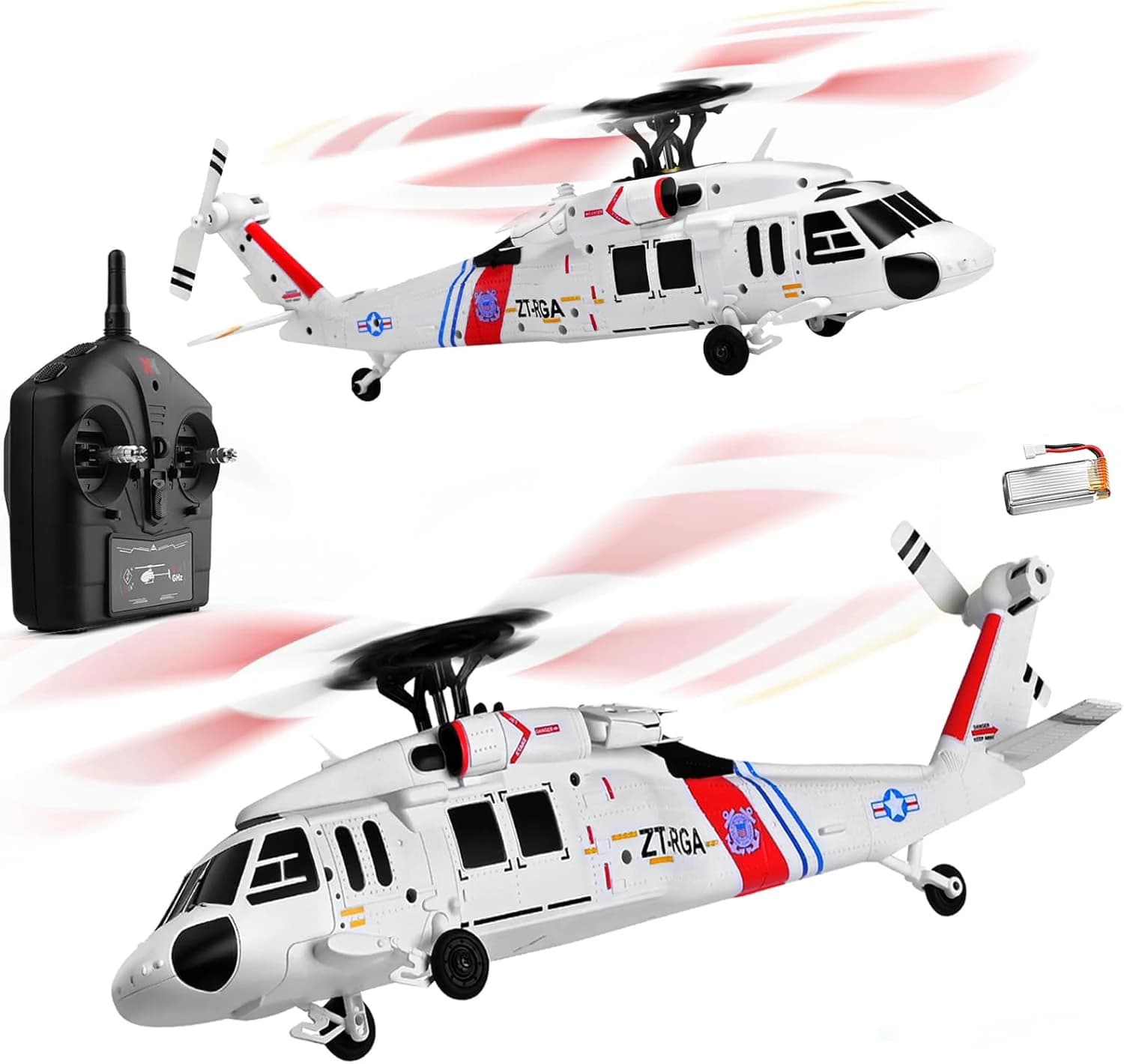 Elicottero RC WLtoys K270 2.4G 6 Assi UH-60L con Mantenimento Altitudine, Flusso Ottico, Motore Brushless, Aeromodello Telecomandato, Giocattoli RC per Bambini e Ragazzi