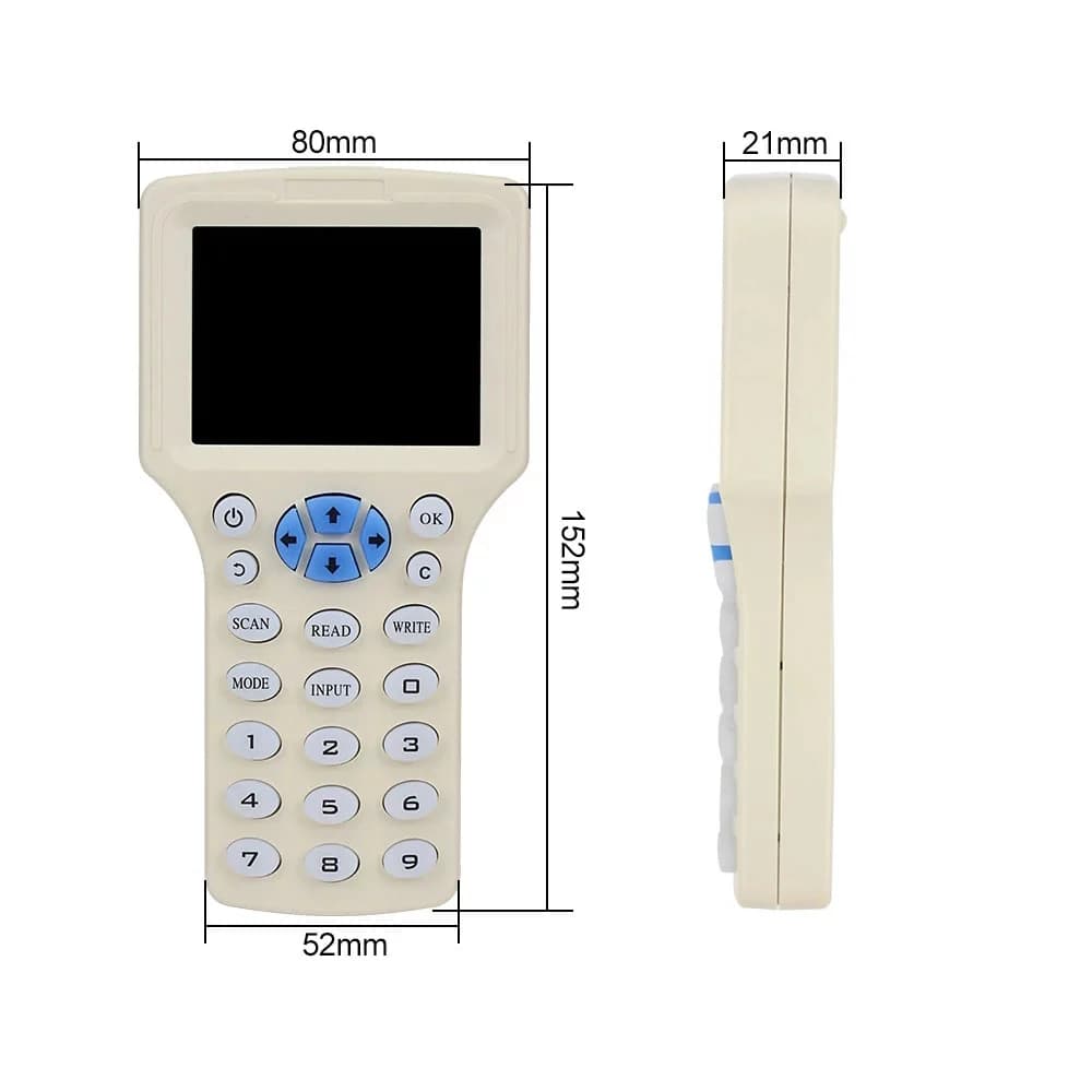 10 frequenza NFC Smart Card Reader Writer duplicatore 125K 13.56MHz RFID Copier USB Fob Programmer copia duplicatore di chiavi crittografato