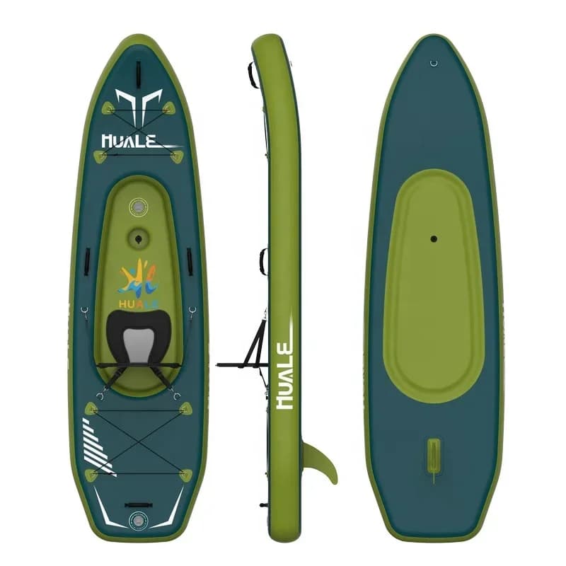 -Kayak gonfiabile per canoa da turismo pieghevole impermeabile Huale all'ingrosso per 1 persona con pagaie