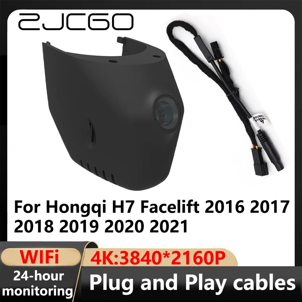 ZJCGO 4K Wifi 3840*2160 Auto DVR Dash Cam Videoregistratore Per Hongqi H7 Facelift 2016 2017 2018 2019 2020 2021