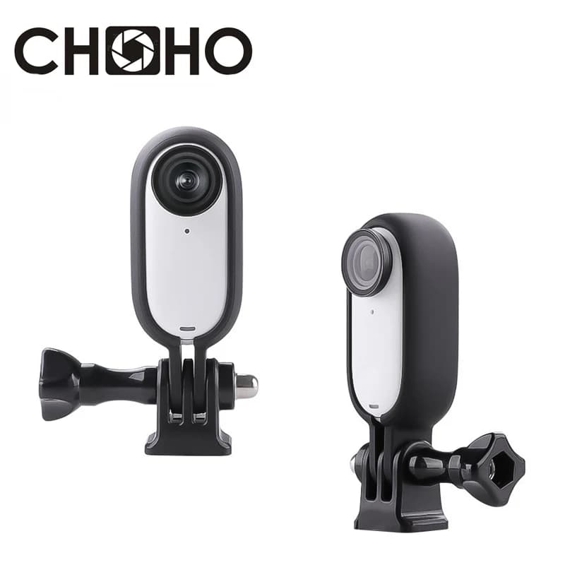 For Insta360 GO3 GO3S Accessories Frame Shell External Case + 1/4 Adapter for Tripod + Long Screw Adapter For Insta 360 go3
