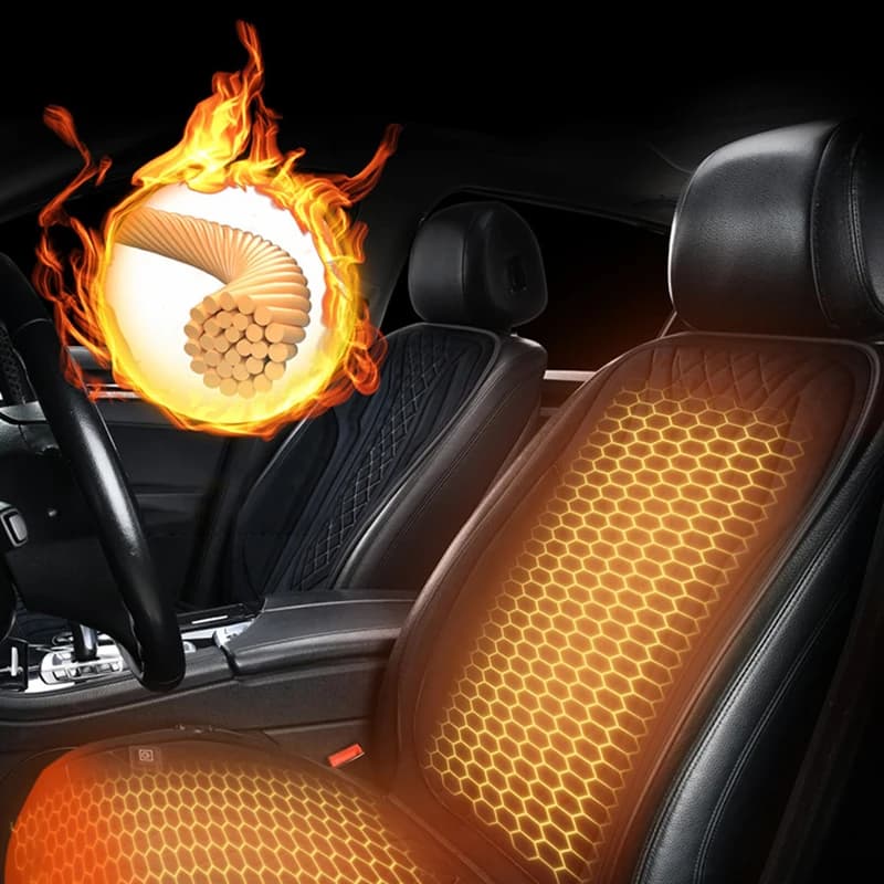 Car seat cushion 12V/24V heated car seat fast heating Temperature control Safety protection Universal car seat cover