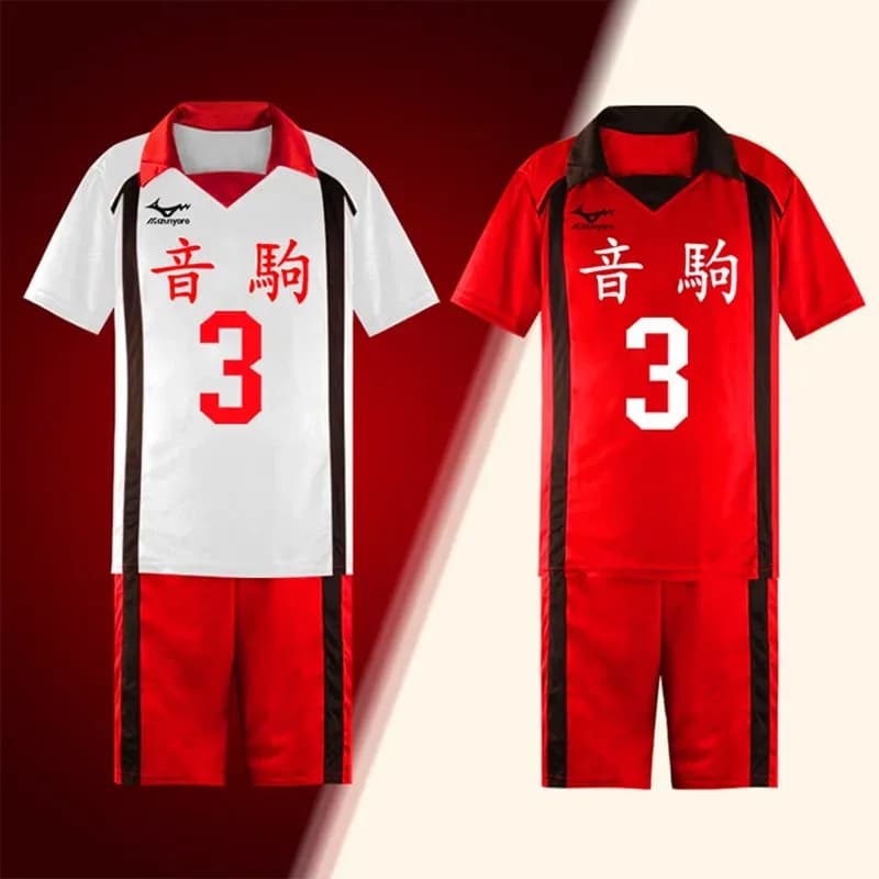 Anime Haikyuu Costume Cosplay Nekoma High School Pallavolo Squadra Camicia Maglie Estate Top Pantaloni Abbigliamento sportivo Uniforme