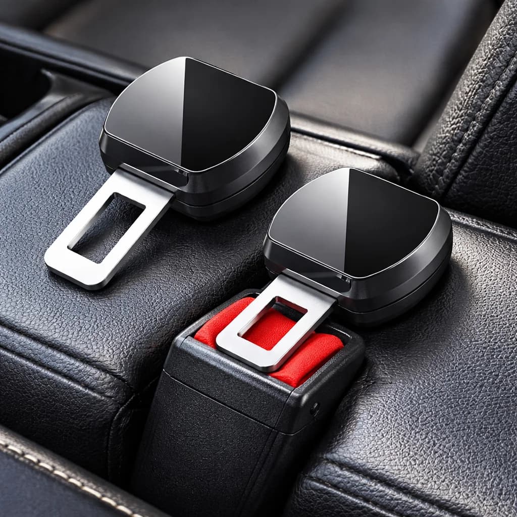 1/2 Pezzi Estensione Clip Cintura di Sicurezza Auto in Lega, Fibbia di Blocco Cintura di Sicurezza, Convertitore Estensore Cintura, Accessori per Seggiolino Auto Bambini