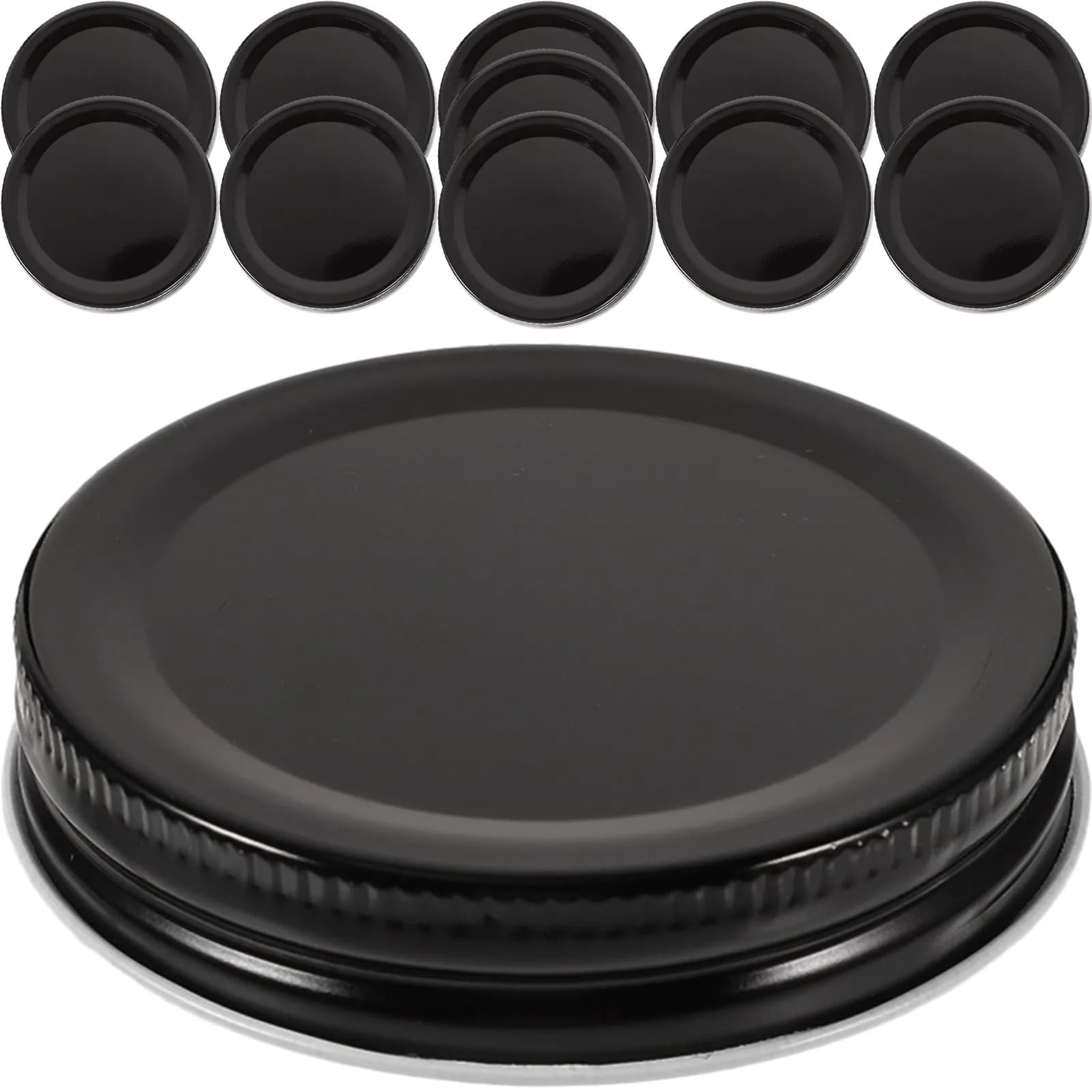 10Pcs 70Mm Standard Mouth Glass Jar Lids Metal Canning Lid Leak Proof Airtight Seal for Yogurt Pudding Dried Fruit Preservation