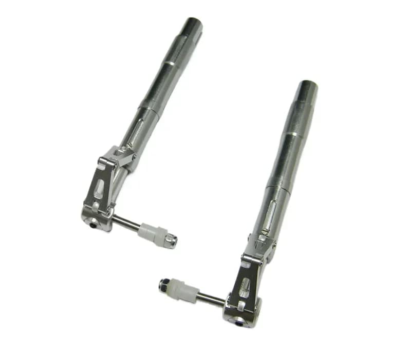 Carrello di Atterraggio XAERO con Ammortizzazione Vibrazioni 110mm, Ammortizzatore in Alluminio CNC per Aeroplani RC, Elicotteri e Droni